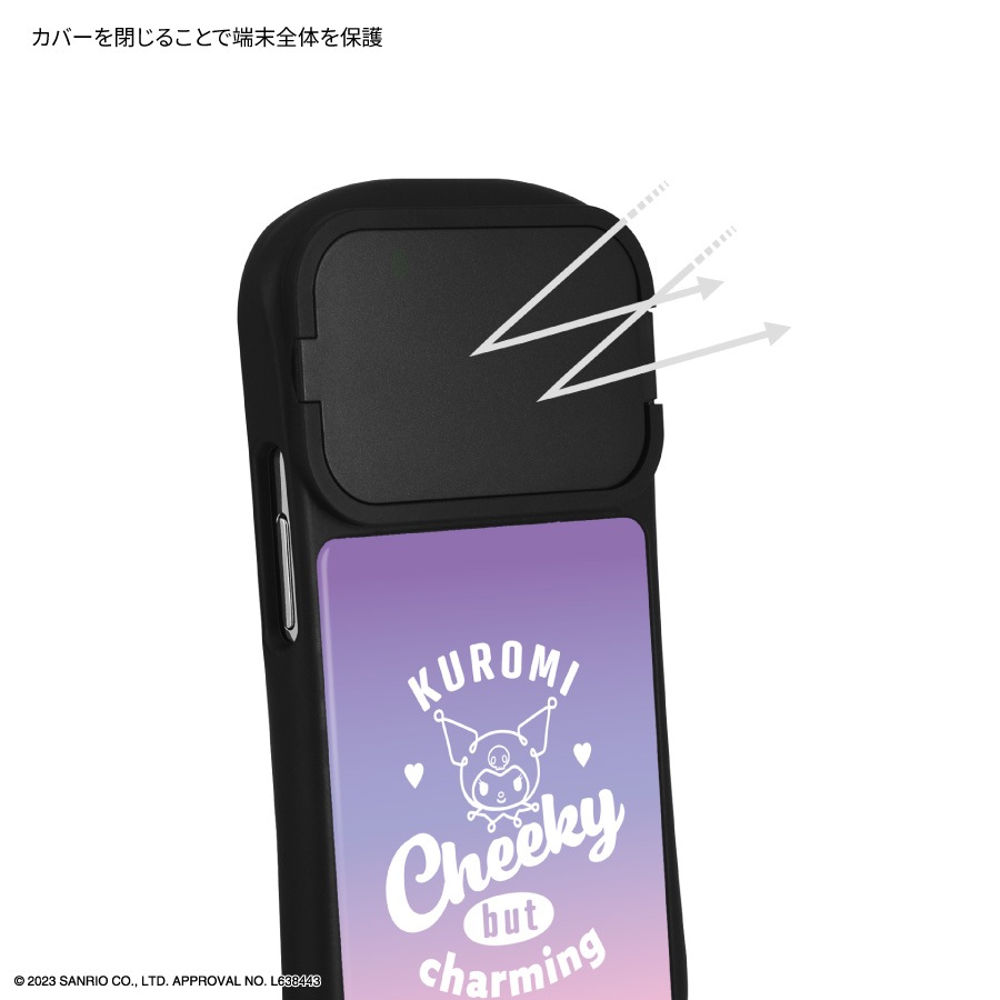 サンリオキャラクターズ iPhone14 / 14 Pro / 13 / 13 Pro / 12 / 12 Pro 対応 ハイブリッドガラスケース