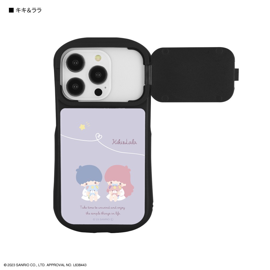 サンリオキャラクターズ iPhone14 / 14 Pro / 13 / 13 Pro / 12 / 12 Pro 対応 ハイブリッドガラスケース