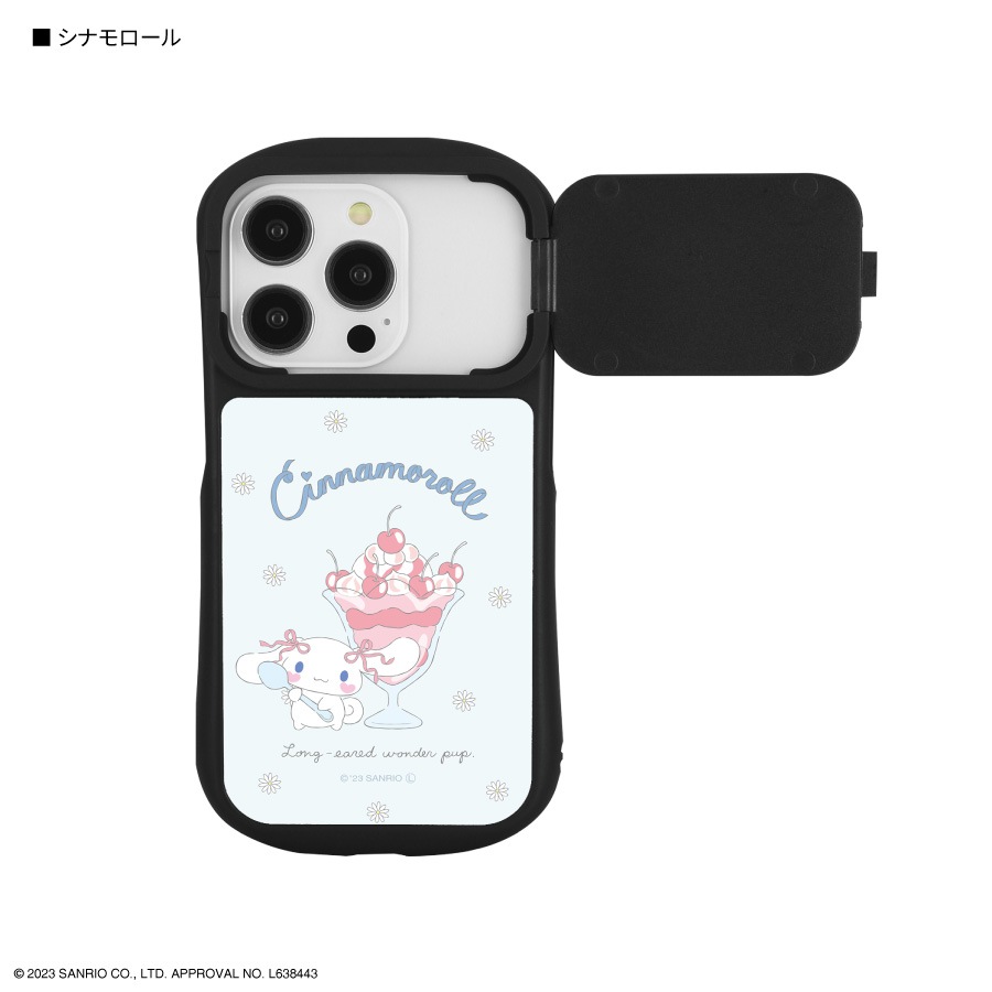 サンリオキャラクターズ iPhone14 / 14 Pro / 13 / 13 Pro / 12 / 12 Pro 対応 ハイブリッドガラスケース