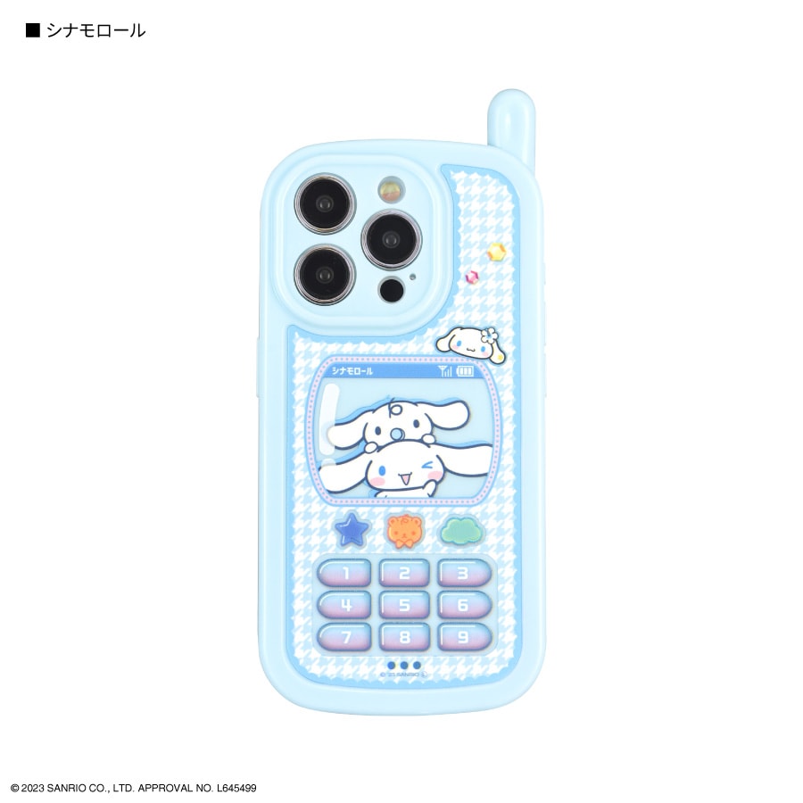 サンリオキャラクターズ iPhone15 Pro 対応 レトロガラケー風