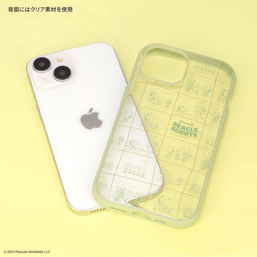 ピーナッツ スヌーピー IIIIfit Clear iPhone15 / 14 / 13 対応 ケース