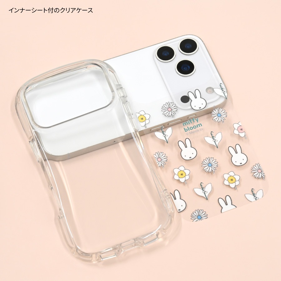 ミッフィー miffy bloom iPhone17 Pro 対応 クリスタルクリアケース