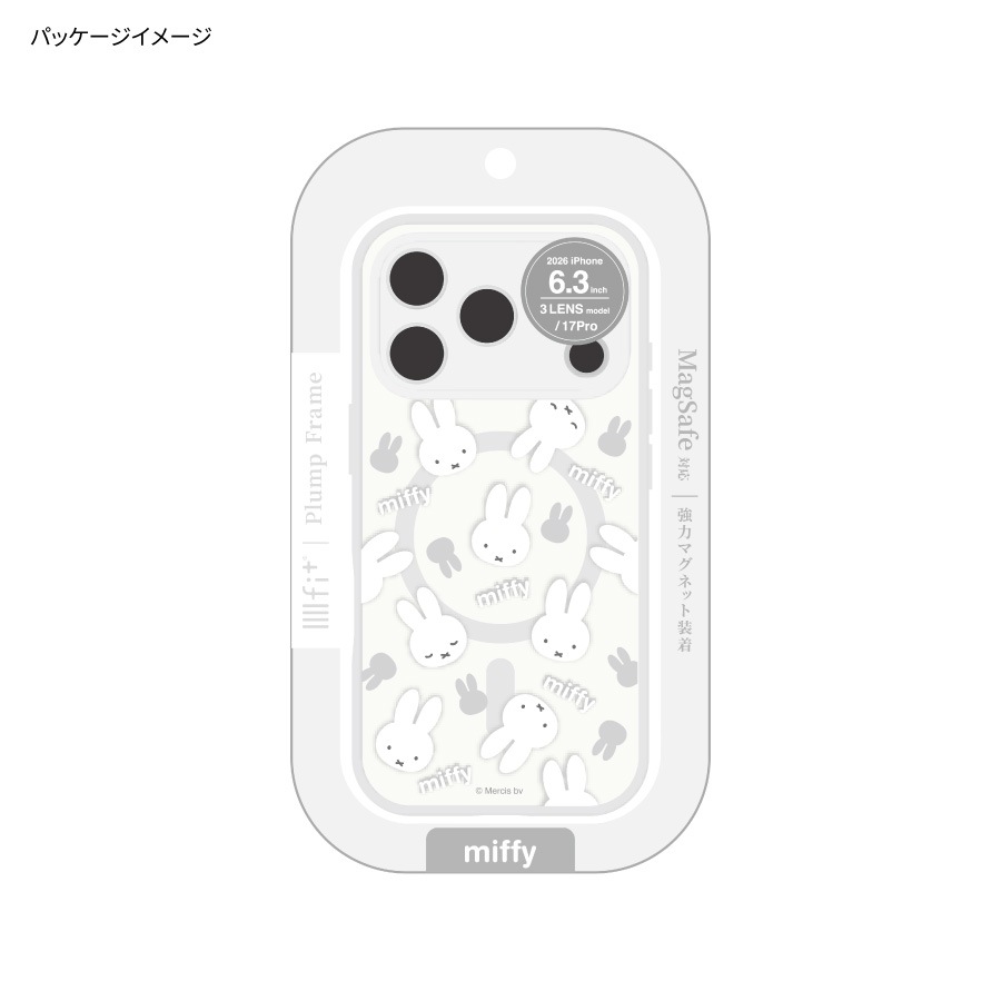 ミッフィー IIIIfit プランプフレーム iPhone18 Pro / 17 Pro MagSafe 対応 ケース