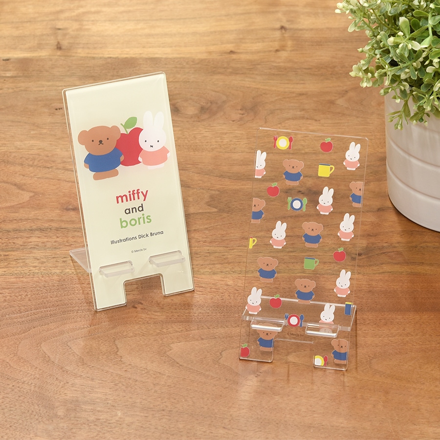 ミッフィー miffy and boris アクリルスマホスタンド