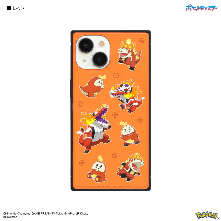 ポケットモンスター iPhone15 / 14 / 13 対応 スクエアガラスケース