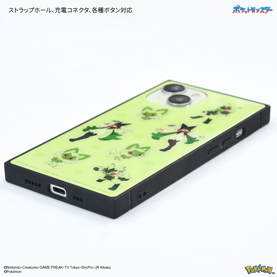 ポケットモンスター iPhone15 / 14 / 13 対応 スクエアガラス