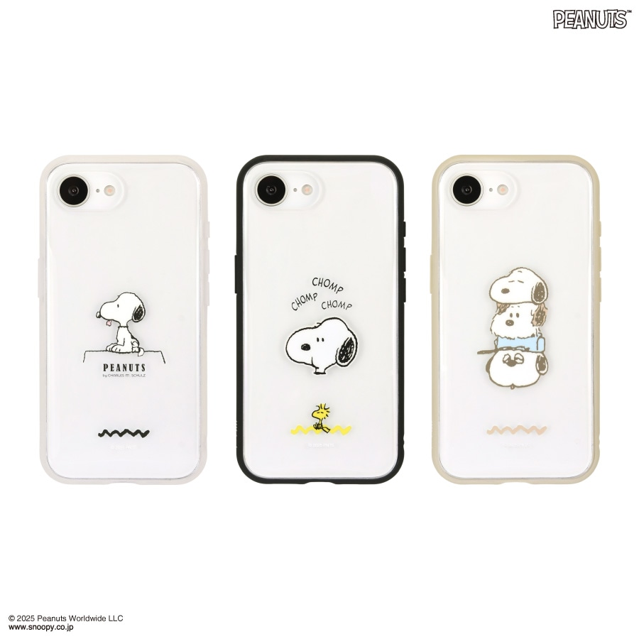ピーナッツ スヌーピー IIIIfit Clear iPhone16e 対応 ケース