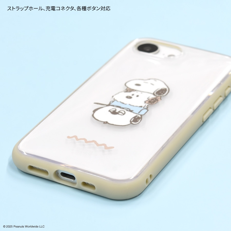 ピーナッツ スヌーピー IIIIfit Clear iPhone16e 対応 ケース