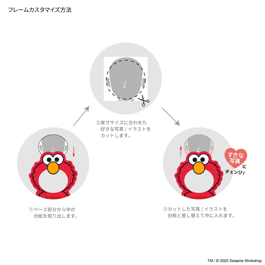 セサミストリート フレームマルチリングプラス