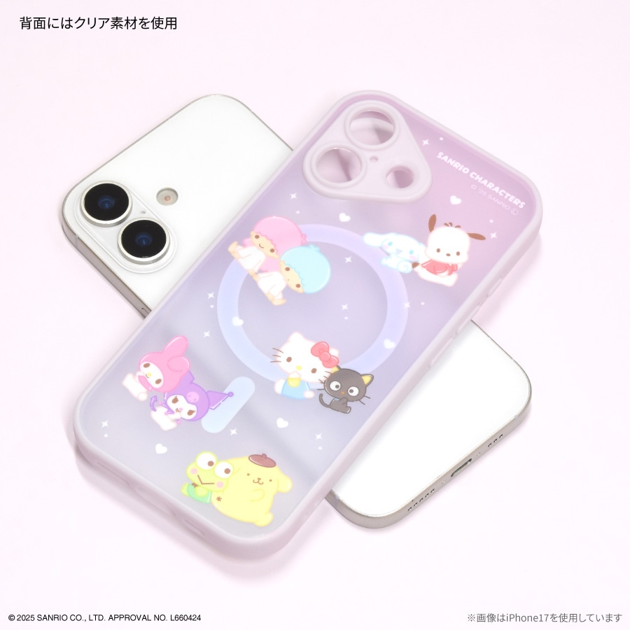 サンリオキャラクターズ IIIIfit プランプフレーム iPhone Air MagSafe 対応 ケース