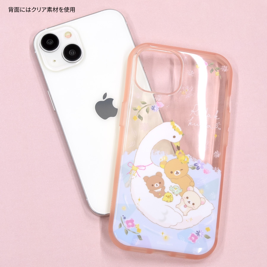 リラックマ IIIIfit Clear iPhone15 / 14 / 13 対応 ケース