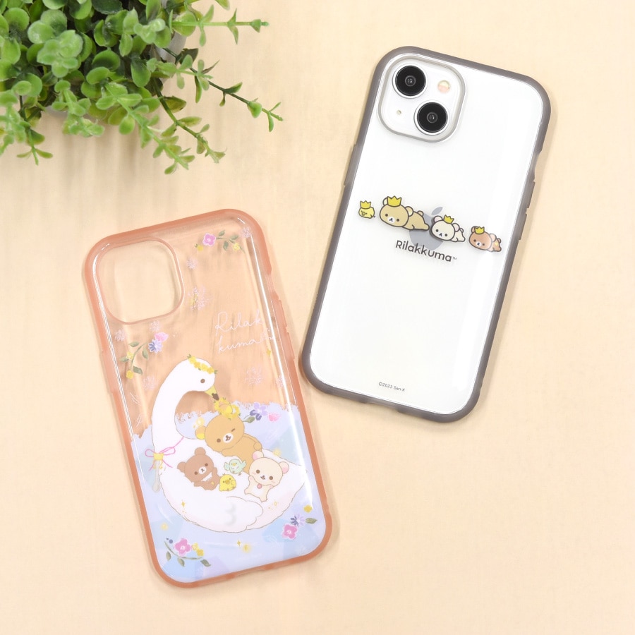 リラックマ IIIIfit Clear iPhone15 / 14 / 13 対応 ケース