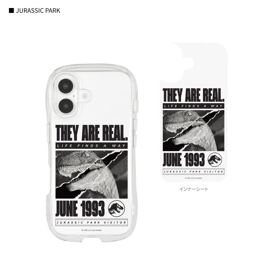 JURASSIC PARK iPhone16 対応 クリスタルクリアケース | さ行