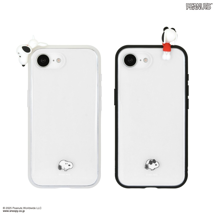 ピーナッツ スヌーピー フレーム IIIIfit Clear iPhone16e 対応 ケース