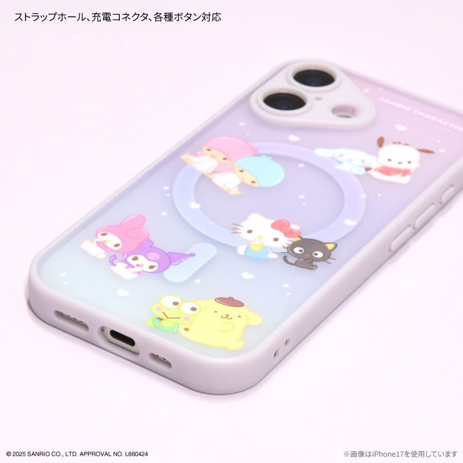 サンリオキャラクターズ IIIIfit プランプフレーム iPhone17 Pro Max MagSafe 対応 ケース