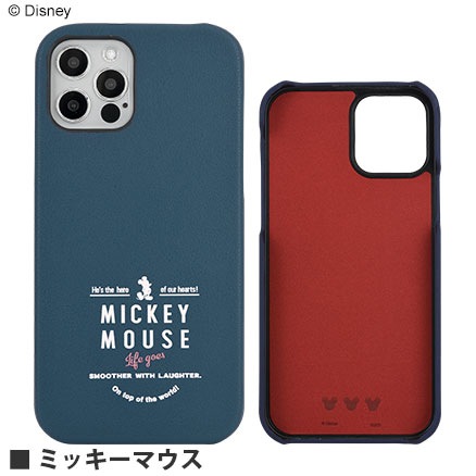 ディズニーミッキーアップル12携帯シェルiPhone12promax51 ディズニーキャラクター／iPhone12/12 Pro対応 プレミアムシェル