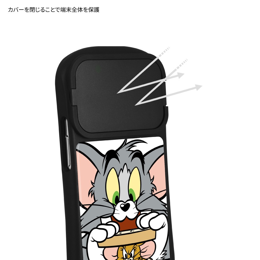 トムとジェリー iPhone14 / 14 Pro / 13 / 13 Pro / 12 / 12 Pro 対応 ハイブリッドガラスケース