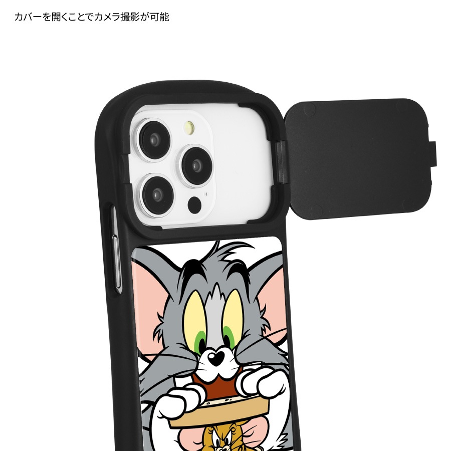 トムとジェリー iPhone14 / 14 Pro / 13 / 13 Pro / 12 / 12 Pro 対応 ハイブリッドガラスケース