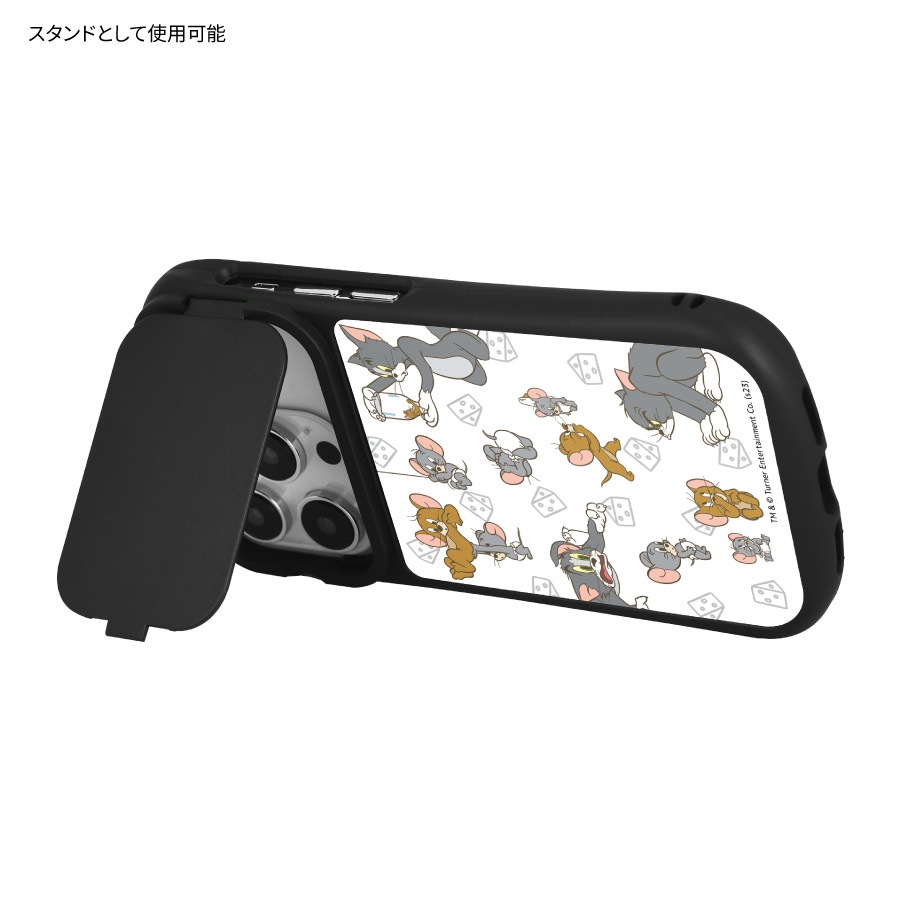 トムとジェリー iPhone14 / 14 Pro / 13 / 13 Pro / 12 / 12 Pro 対応 ハイブリッドガラスケース