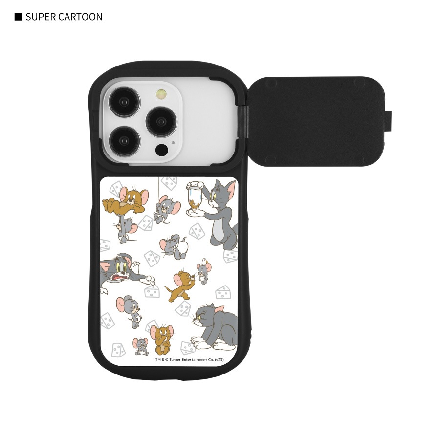 トムとジェリー iPhone14 / 14 Pro / 13 / 13 Pro / 12 / 12 Pro 対応 ハイブリッドガラスケース