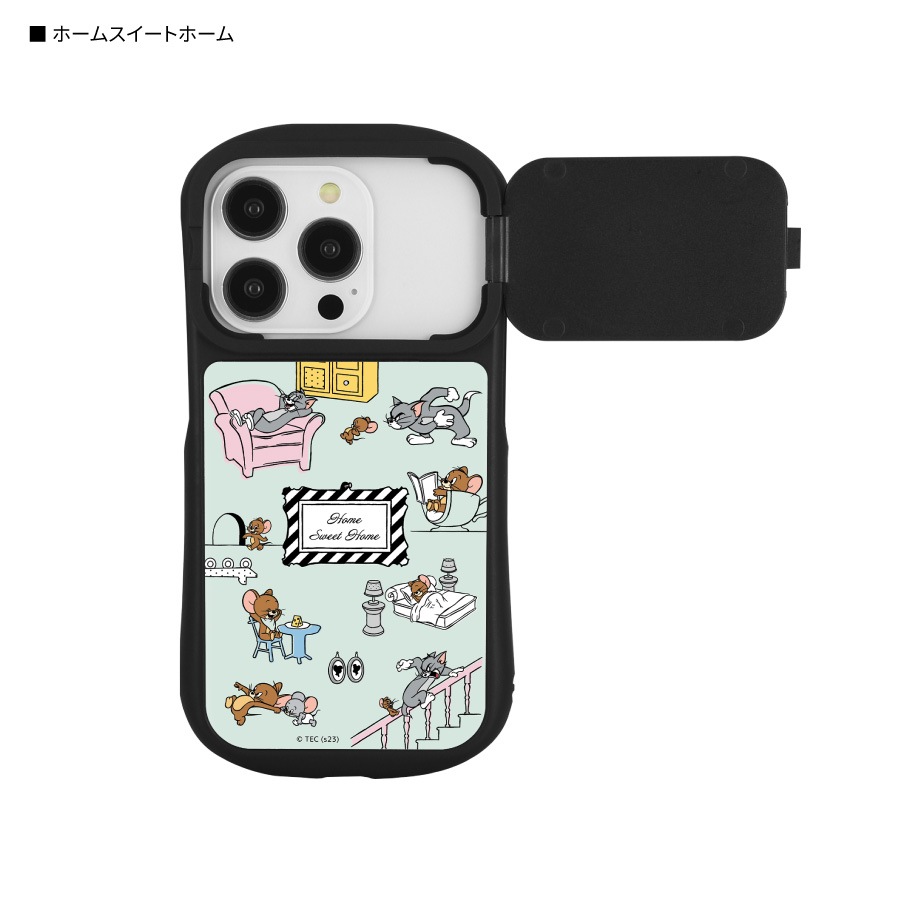 トムとジェリー iPhone14 / 14 Pro / 13 / 13 Pro / 12 / 12 Pro 対応 ハイブリッドガラスケース