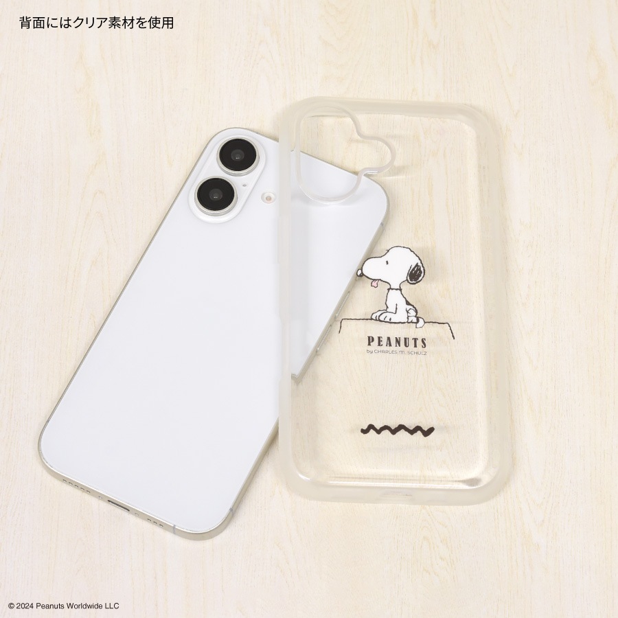ピーナッツ スヌーピー IIIIfit Clear iPhone16 対応 ケース