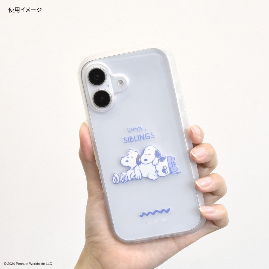 ピーナッツ スヌーピー IIIIfit Clear iPhone16 対応 ケース