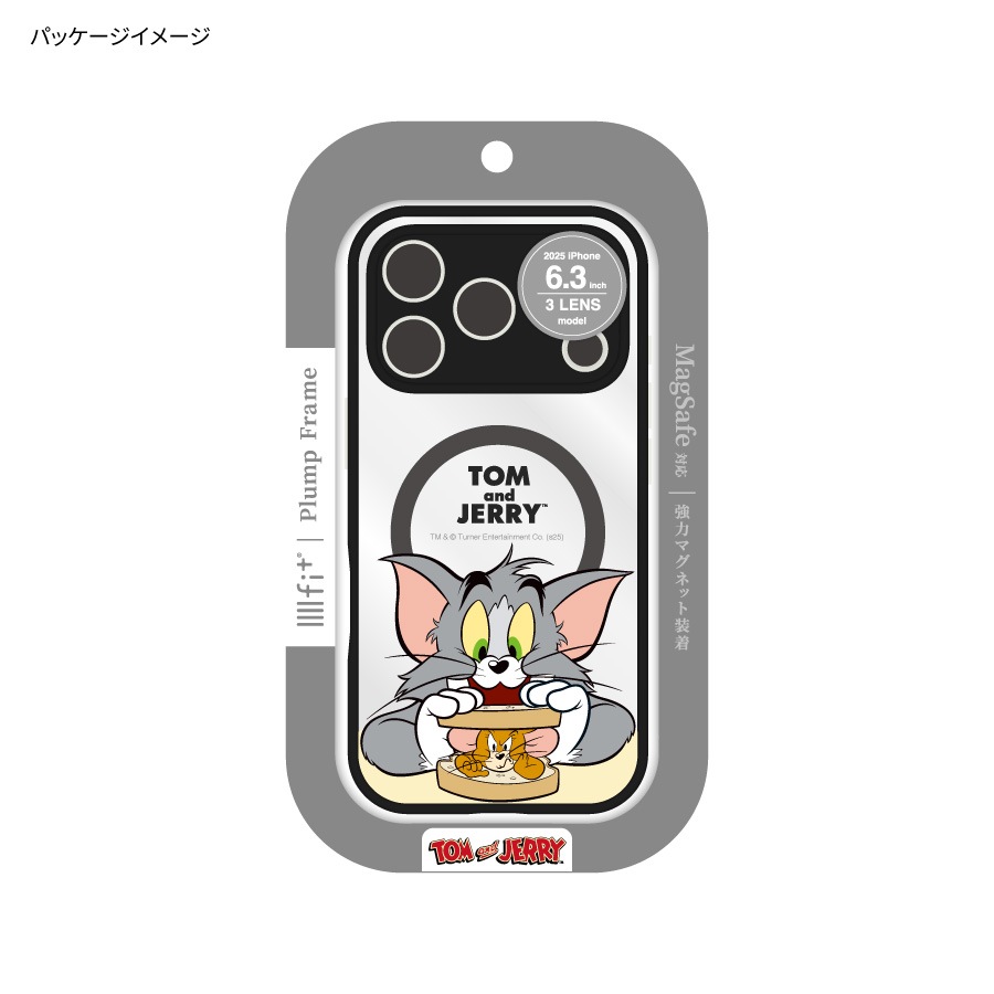 トムとジェリー IIIIfit プランプフレーム iPhone17 Pro MagSafe 対応 ケース