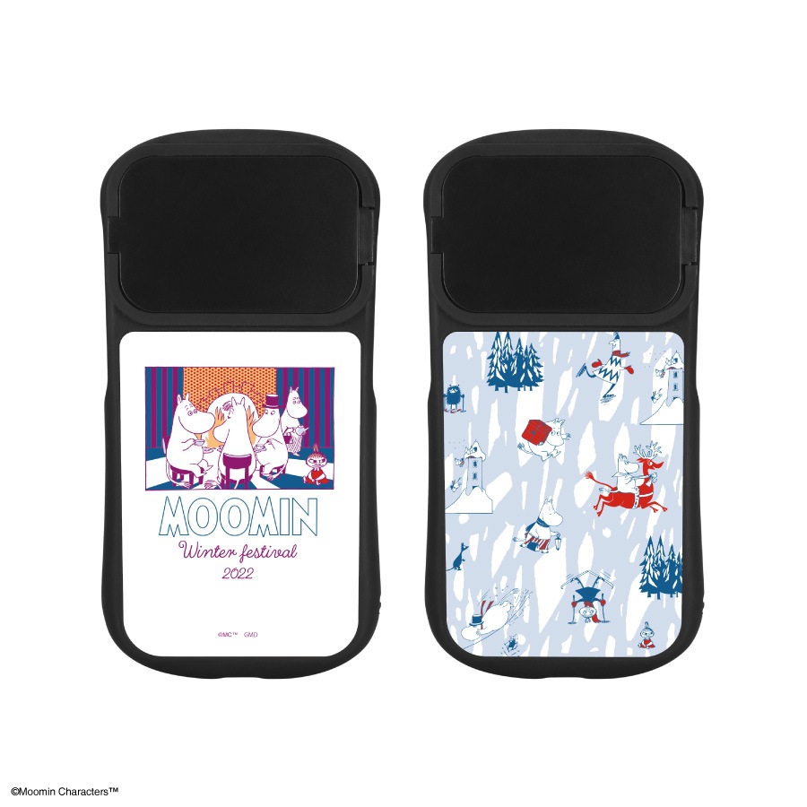 ムーミン【Winter Festival 2022】 iPhone14 / 14 Pro / 13 / 13 Pro / 12 / 12 Pro 対応 ハイブリッドガラスケース