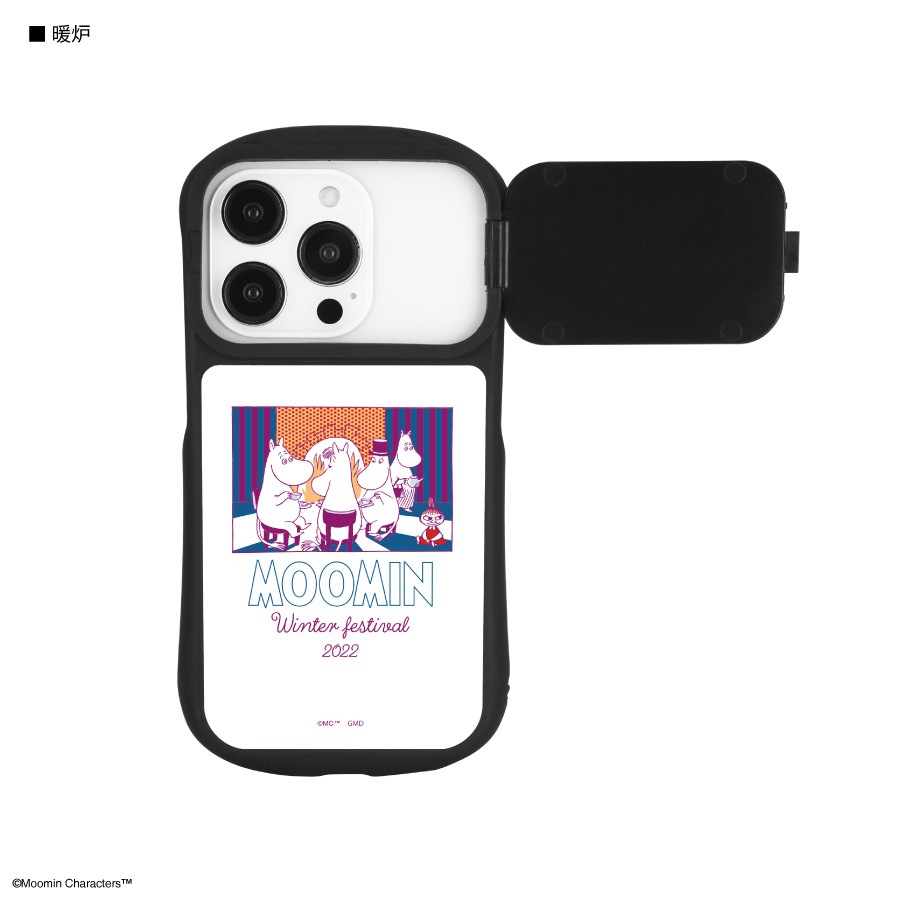 ムーミン【Winter Festival 2022】 iPhone14 / 14 Pro / 13 / 13 Pro / 12 / 12 Pro 対応 ハイブリッドガラスケース