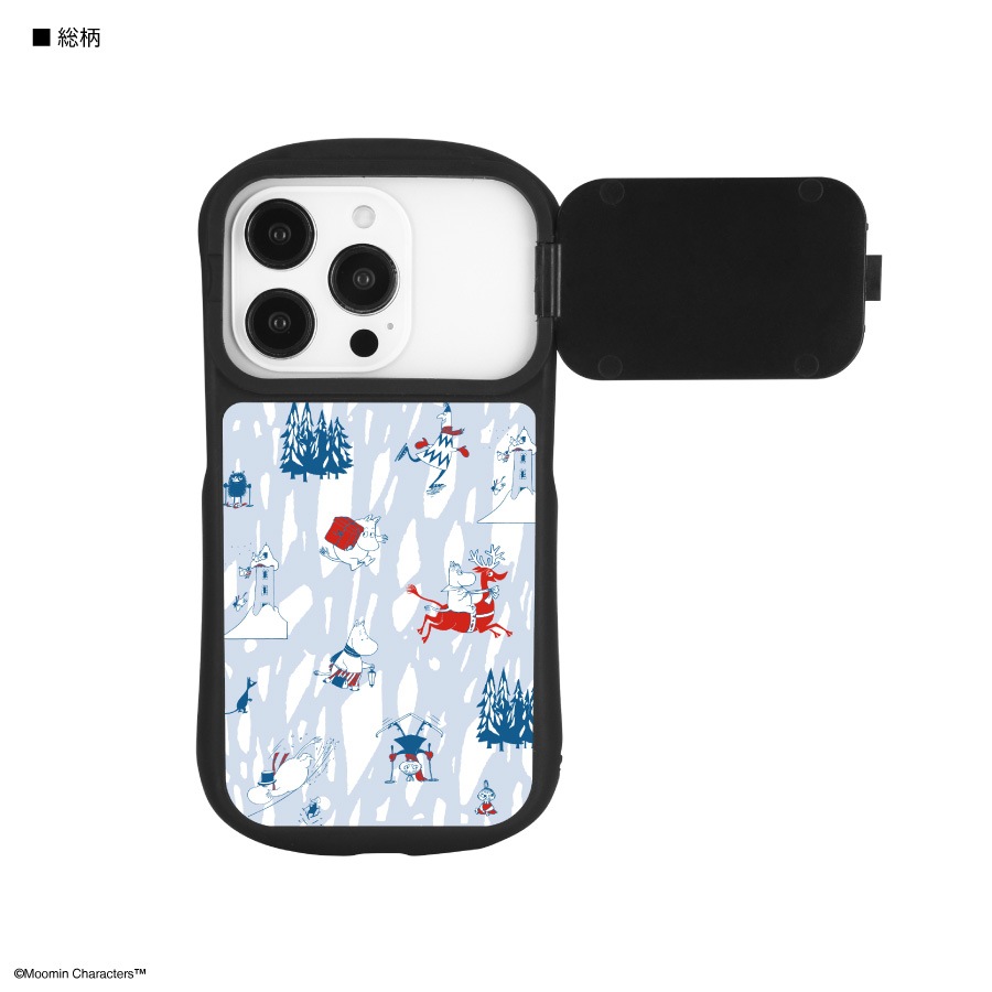 ムーミン【Winter Festival 2022】 iPhone14 / 14 Pro / 13 / 13 Pro / 12 / 12 Pro 対応 ハイブリッドガラスケース