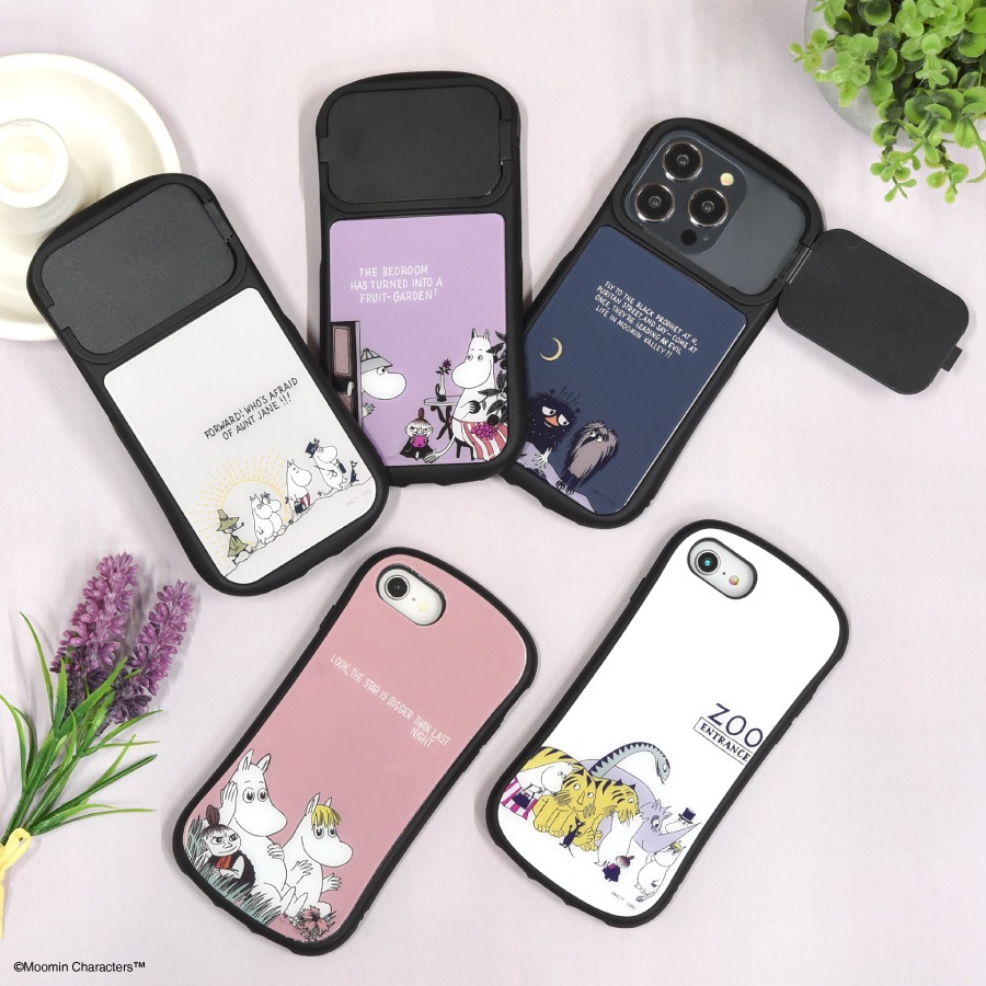 ムーミン iPhone14 / 14 Pro / 13 / 13 Pro / 12 / 12 Pro 対応 ハイブリッドガラスケース