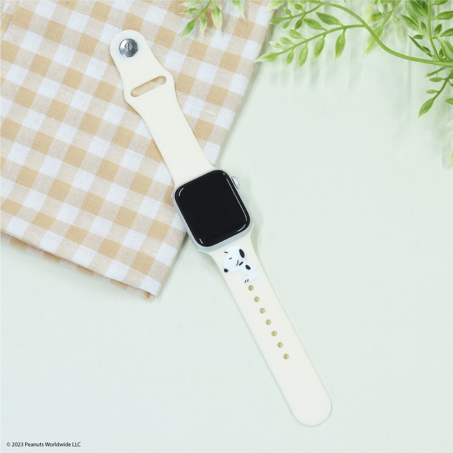 ピーナッツ スヌーピー Apple Watch 41/40/38mm 対応 シリコンバンド