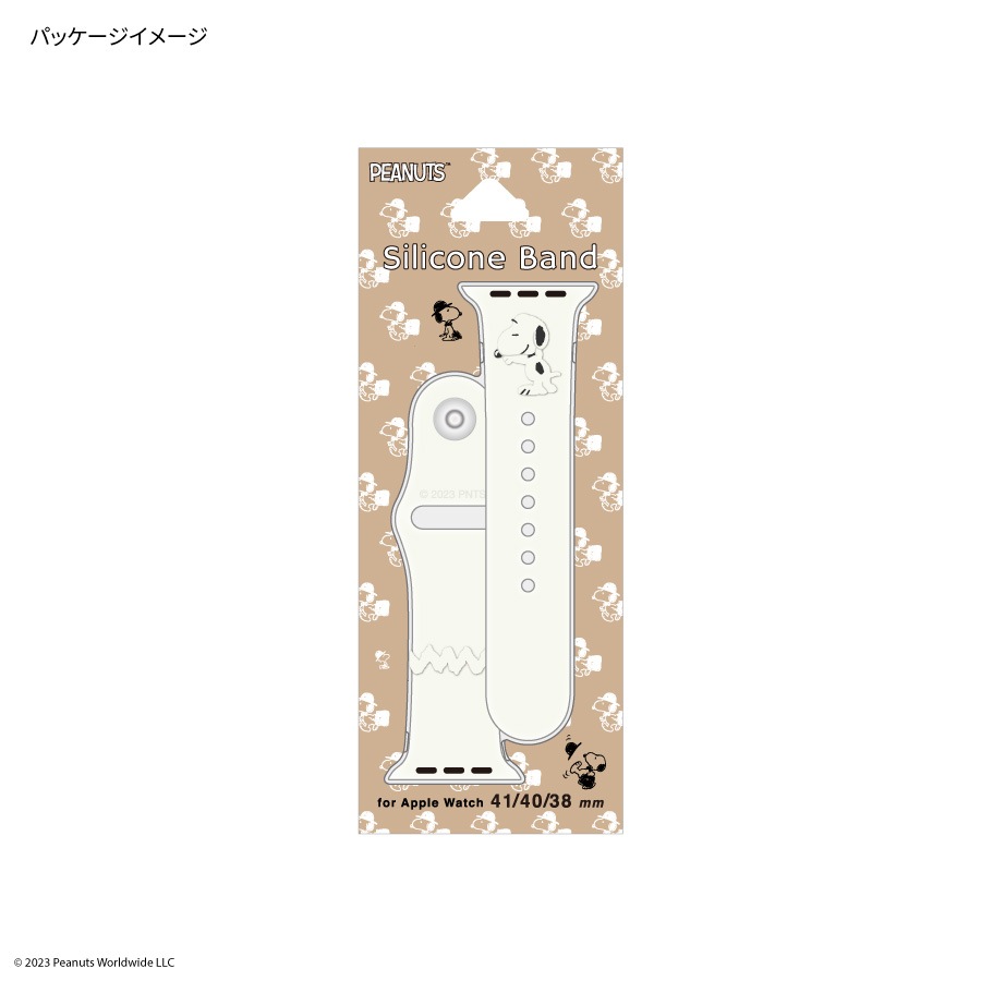 ピーナッツ スヌーピー Apple Watch 41/40/38mm 対応 シリコンバンド