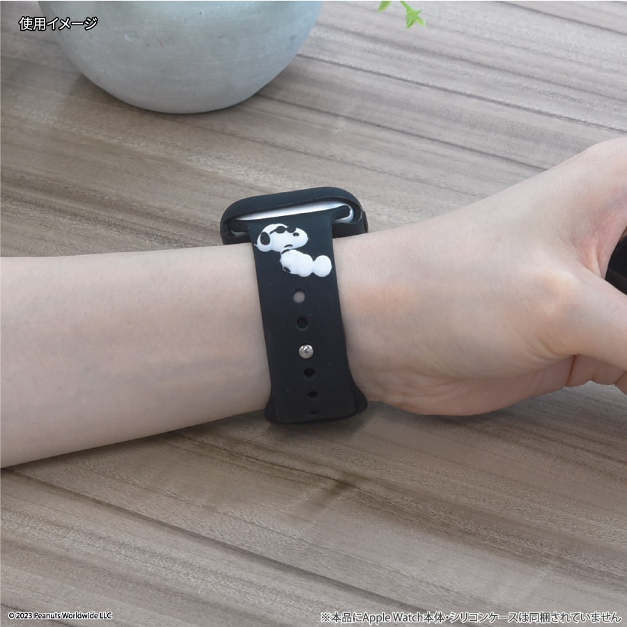ピーナッツ スヌーピー Apple Watch 41/40/38mm 対応 シリコンバンド
