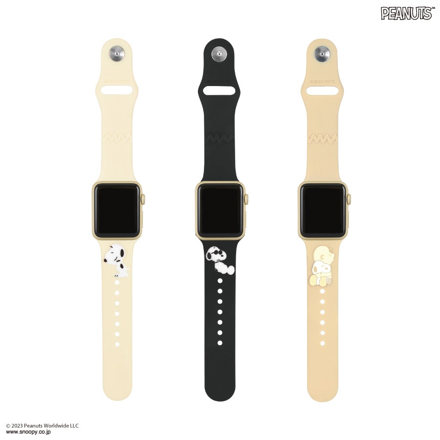 ピーナッツ スヌーピー Apple Watch 41/40/38mm 対応 シリコンバンド