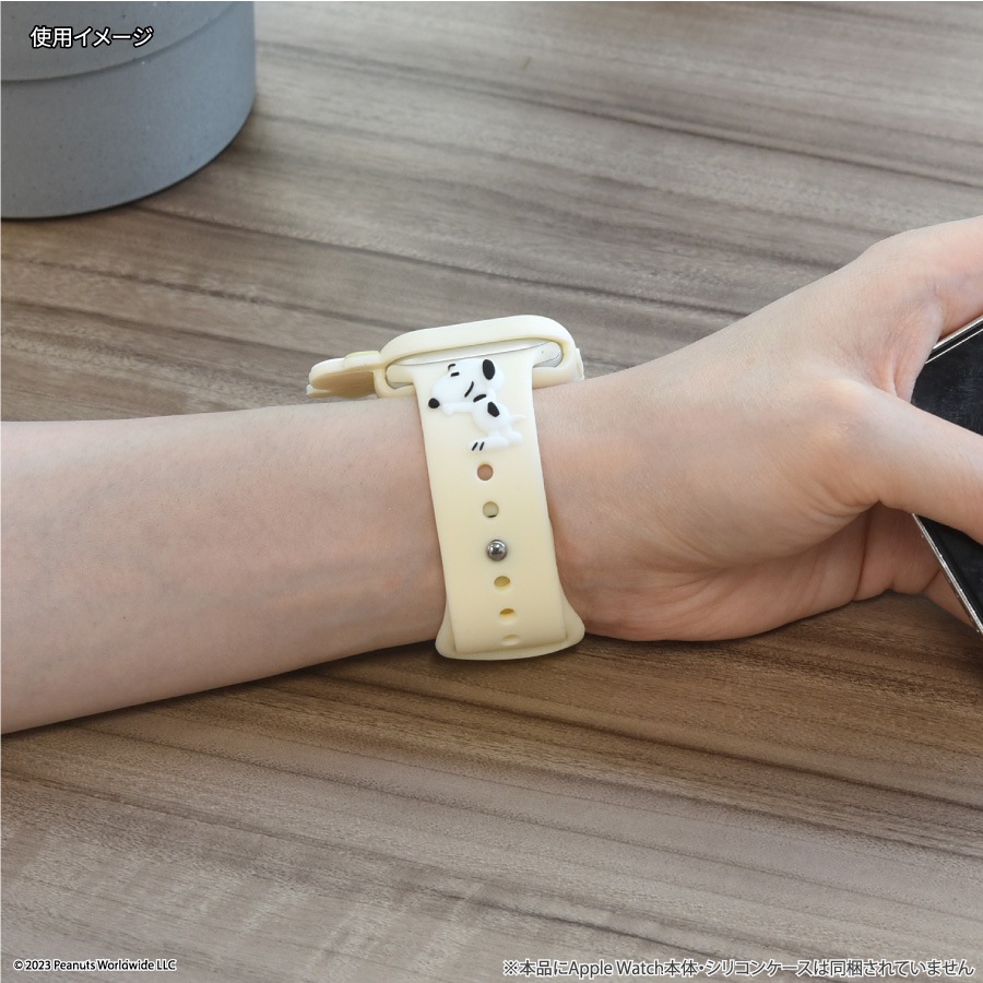 ピーナッツ スヌーピー Apple Watch 41/40/38mm 対応 シリコンバンド