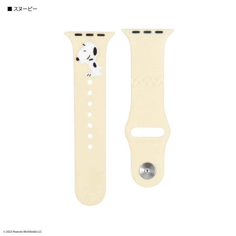 ピーナッツ スヌーピー Apple Watch 41/40/38mm 対応 シリコンバンド