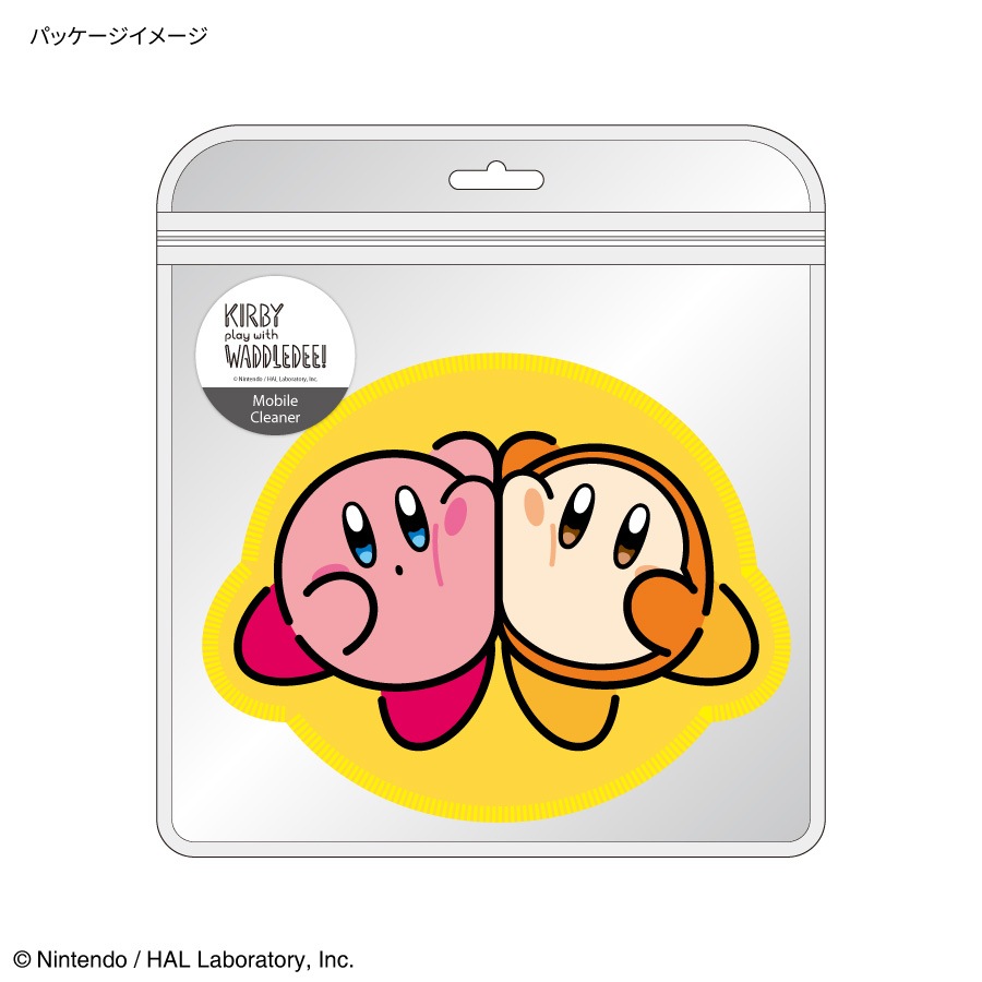 カービィ play with ワドルディ ダイカットモバイルクリーナー