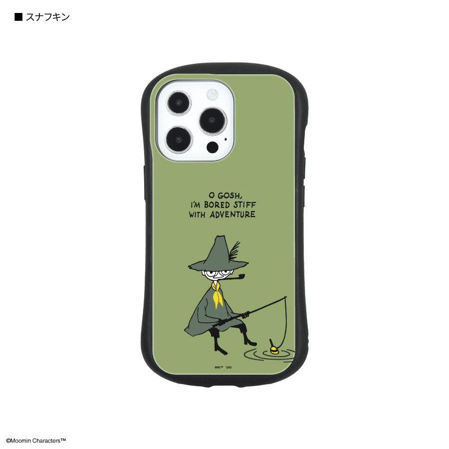 ムーミン　iPhone13 Pro対応 ハイブリッドガラスケース
