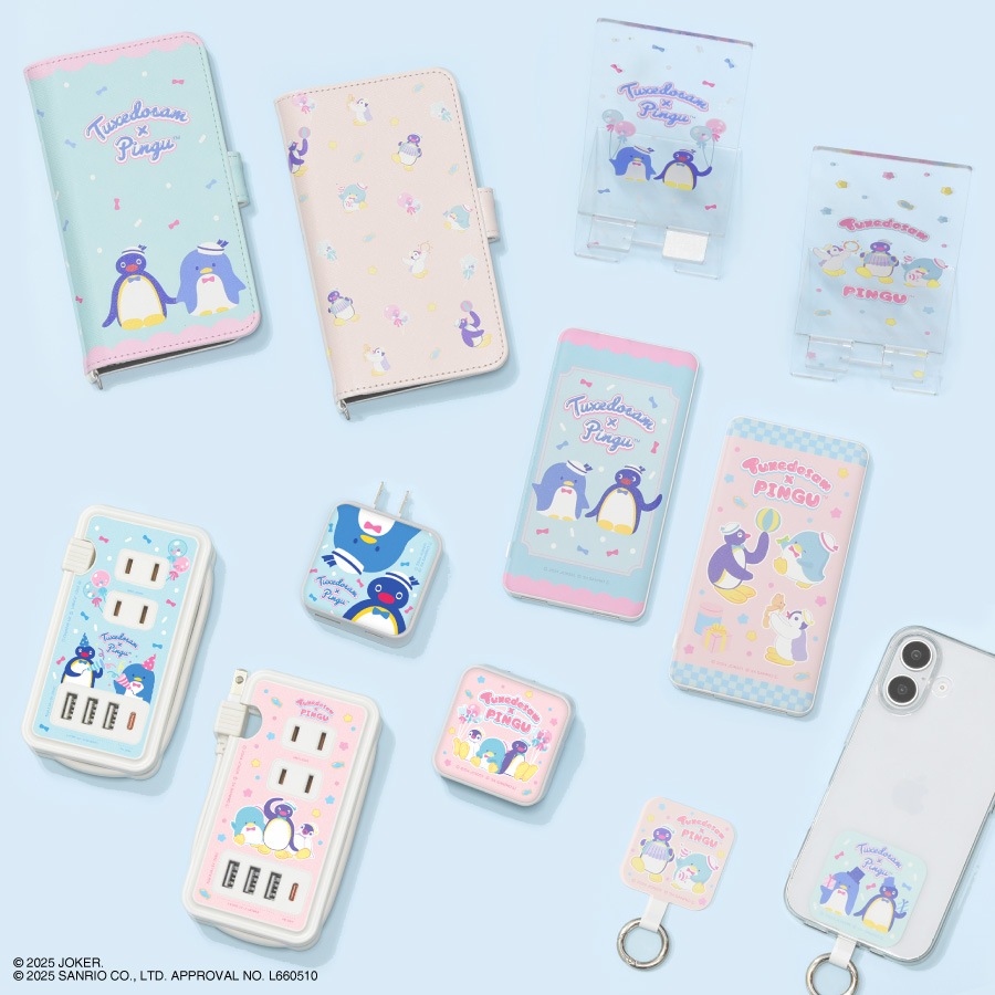 ピングー×タキシードサム アクリルスマホスタンド | は行