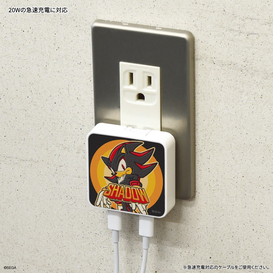ソニック・ザ・ヘッジホッグ USB Type-C ACアダプタ