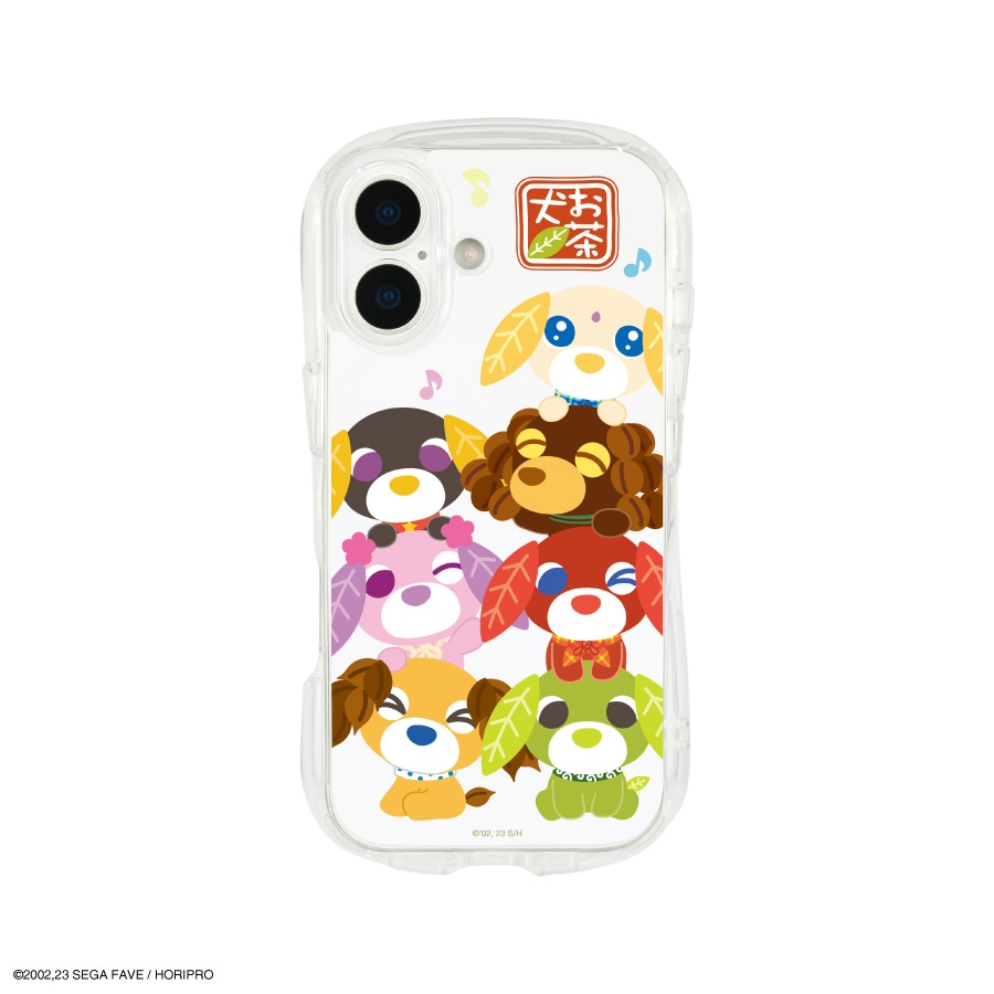 2026年2月下旬発売予定 お茶犬 iPhone17 対応 クリスタルクリアケース