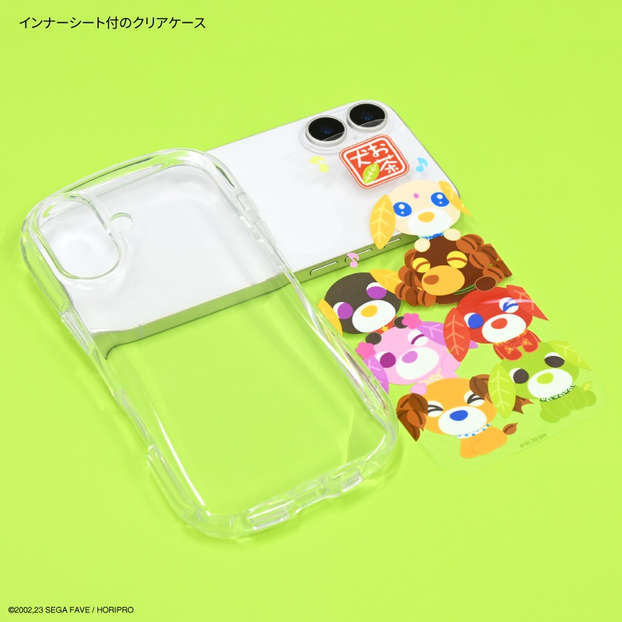 2026年2月下旬発売予定 お茶犬 iPhone17 対応 クリスタルクリアケース