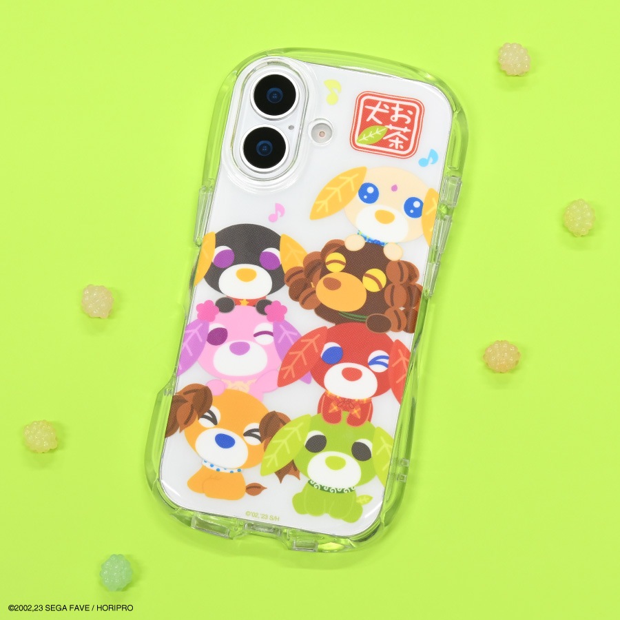 お茶犬 iPhone17 対応 クリスタルクリアケース