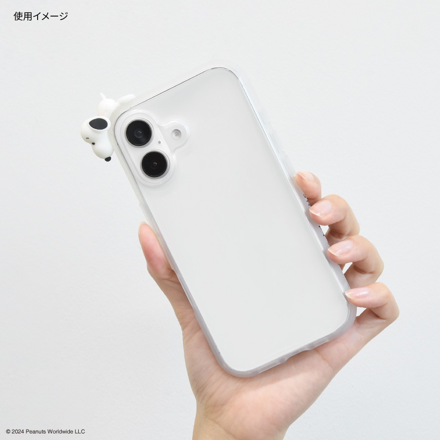 ピーナッツ スヌーピー フレーム IIIIfit Clear iPhone16 対応 ケース