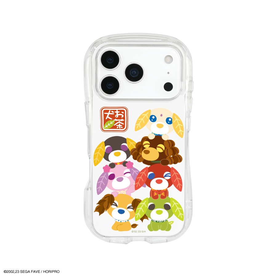 お茶犬 iPhone17 Pro 対応 クリスタルクリアケース