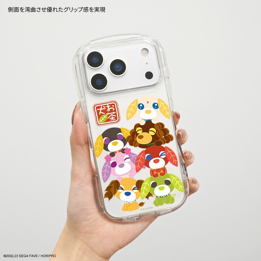 お茶犬 iPhone17 Pro 対応 クリスタルクリアケース