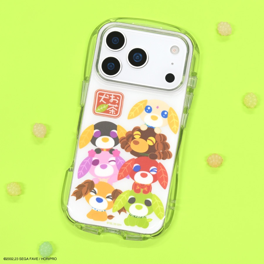 お茶犬 iPhone17 Pro 対応 クリスタルクリアケース