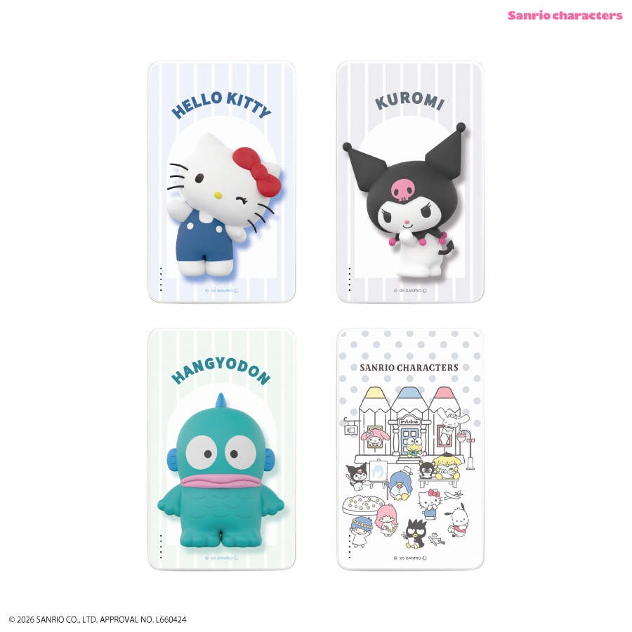 サンリオキャラクターズ 準固体リチウムイオン電池 モバイルバッテリー